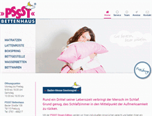 Tablet Screenshot of bettenhaus-freiburg.de